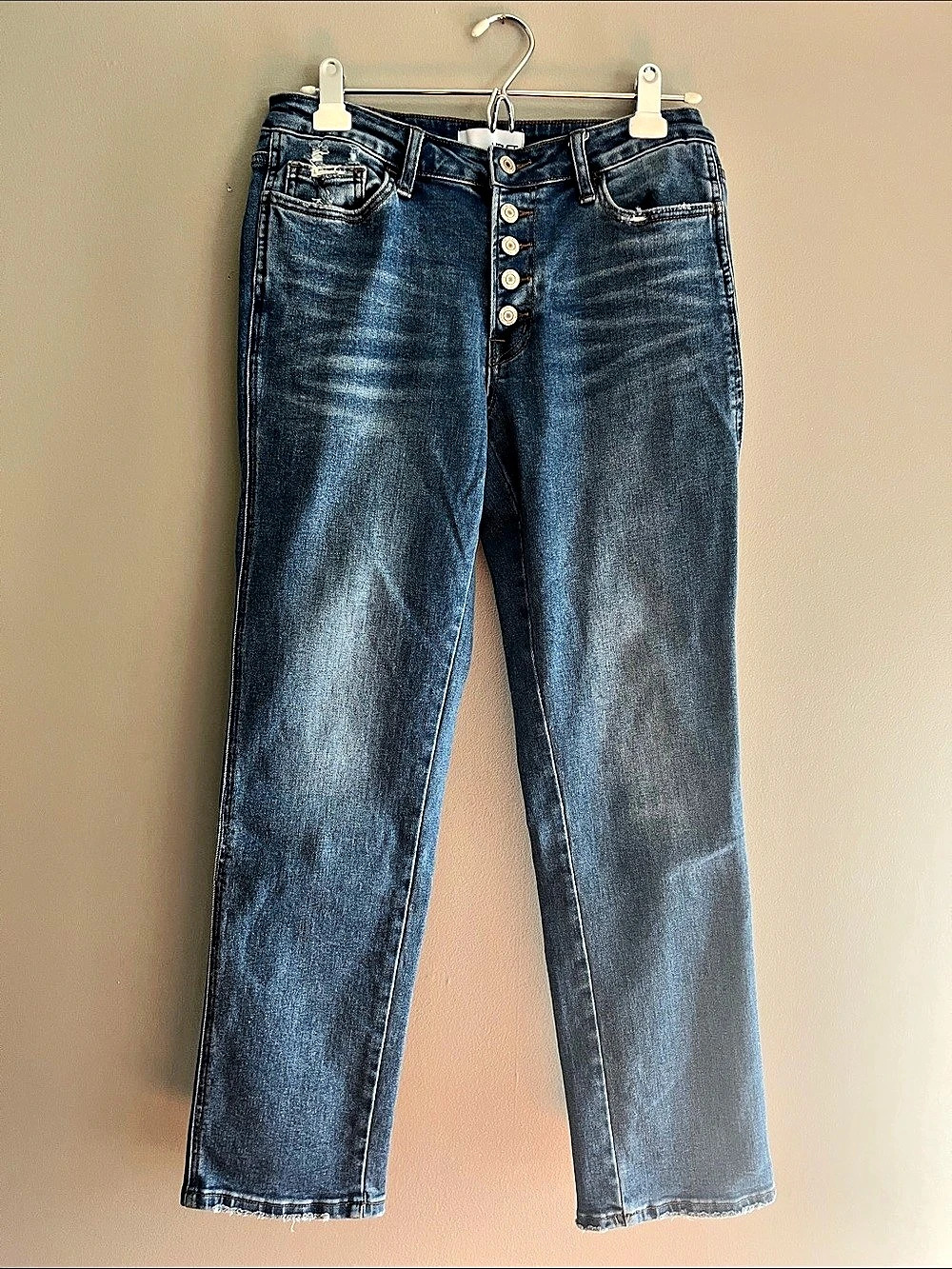 Women's Straight Leg Jeans in Blue